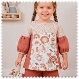 Idea Combinado Animales y Confeti Tonos Rosa y Tierra | Telas Bebé