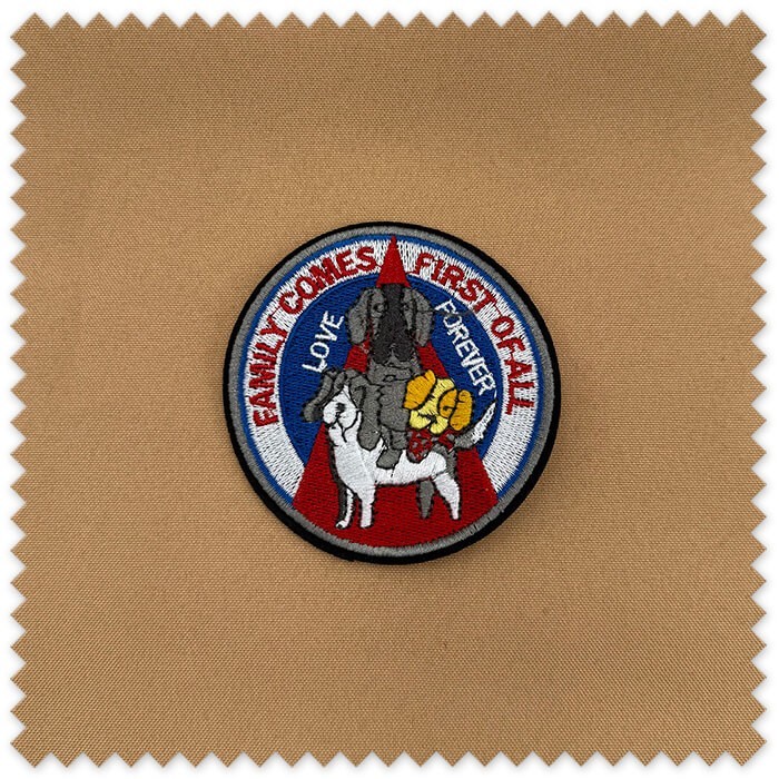 parche redondo animales infantil
parche familia animal ropa niños