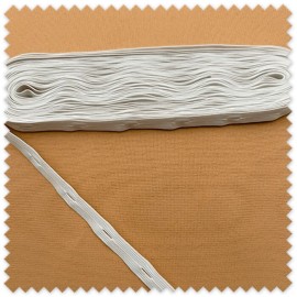 Comprar al mejor precio 10 metros Goma Ojales 1cm Blanco