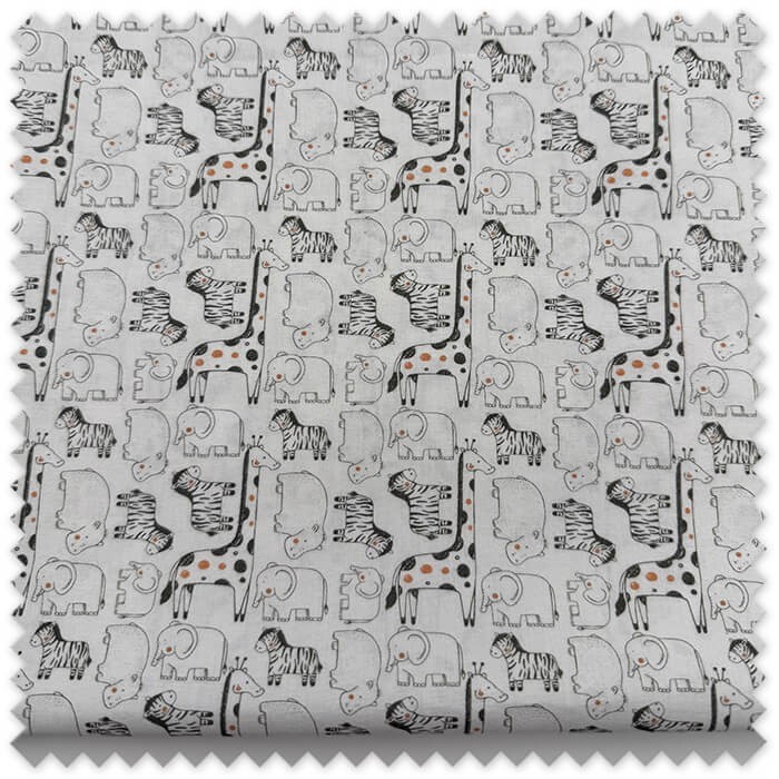 retal algodon safari blanco negro bebe
tela infantil alto contraste blanco negro