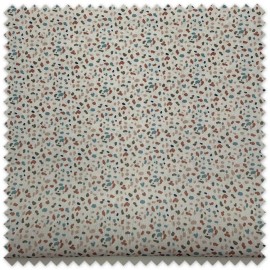 Retal 0,75m Popelín Confeti Azul y Rosa Empolvado | Tela Algodón