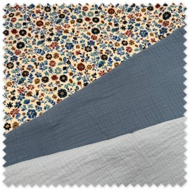 Comprar telas de doble gasa lisa y estampadas