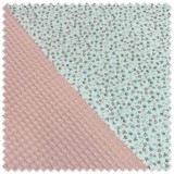 tela waffle rosa bebé textura panal combinación infantil