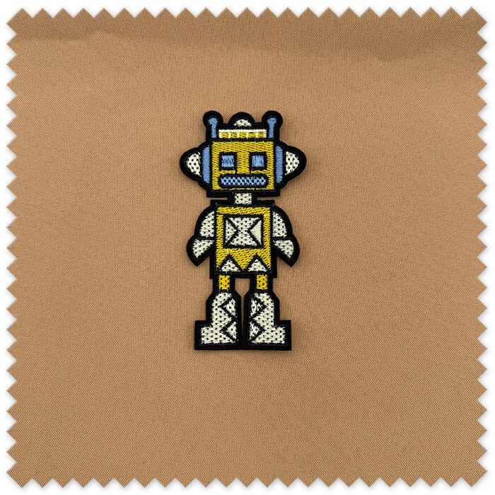 parche para mochilas robot divertido
parche decorativo coser o pegar tela
parche ropa infantil robot