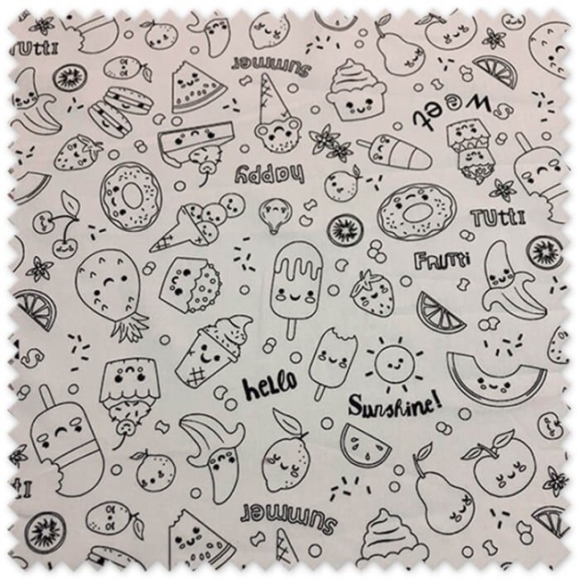 tela DIY infantil personalizada helados
tela para pintar sobre algodon helados