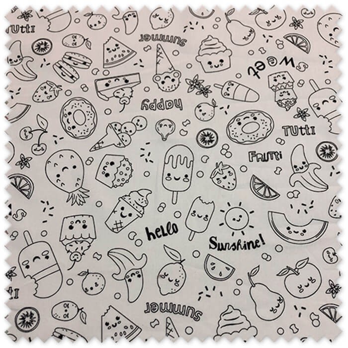 tela DIY infantil personalizada helados
tela para pintar sobre algodon helados