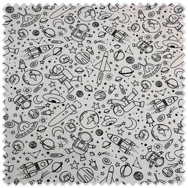 tela algodon espacio para colorear infantil
tela pintar planetas estrellas niños
tejido algodon creativo espacio colorear