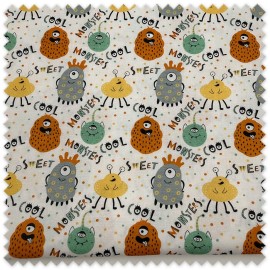 retal algodon galletas divertidas infantil
tela estampada galletas original