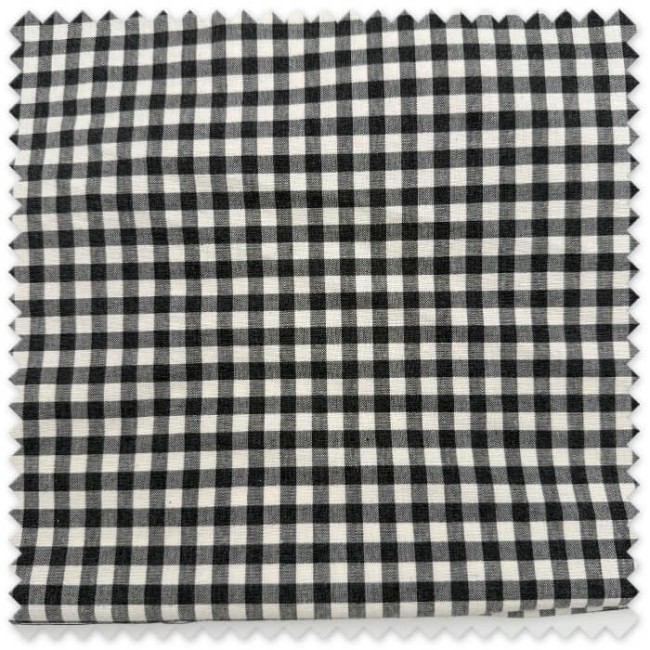 tela cuadros bicolor beige negro
retal tela vichy elegante costura
algodon cuadros beige negro patchwork