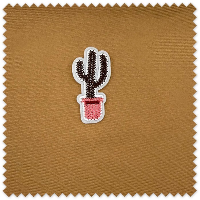 parche cactus mochilas y bolsos
parche textil cactus costura creativa