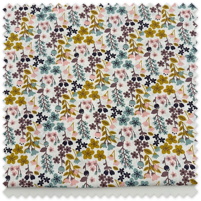 tela floral multicolor algodon costura
retal tela flores boho elegante
algodon estampado flores colores