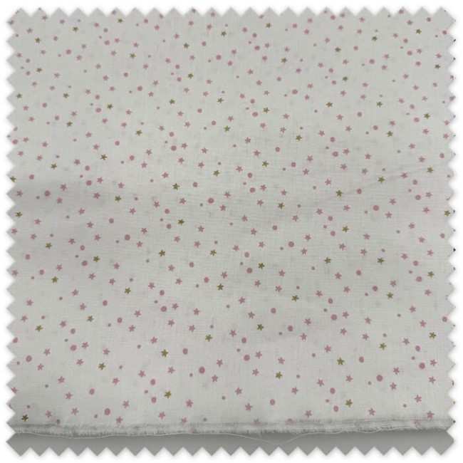 tela infantil estrellas rosa bebe