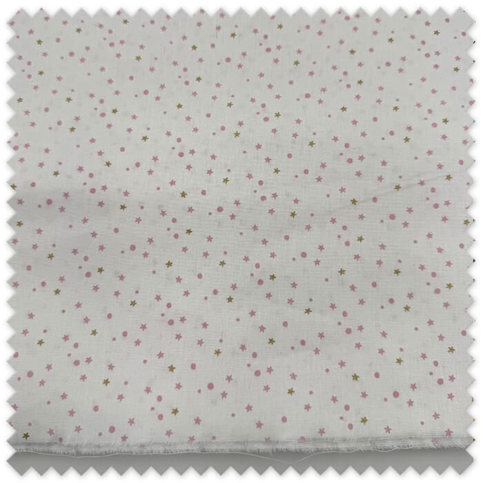 tela infantil estrellas rosa bebe