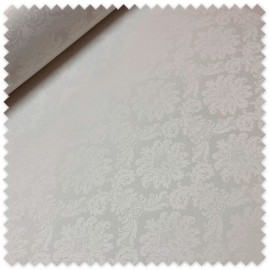 tejido damasco blanco para decoración