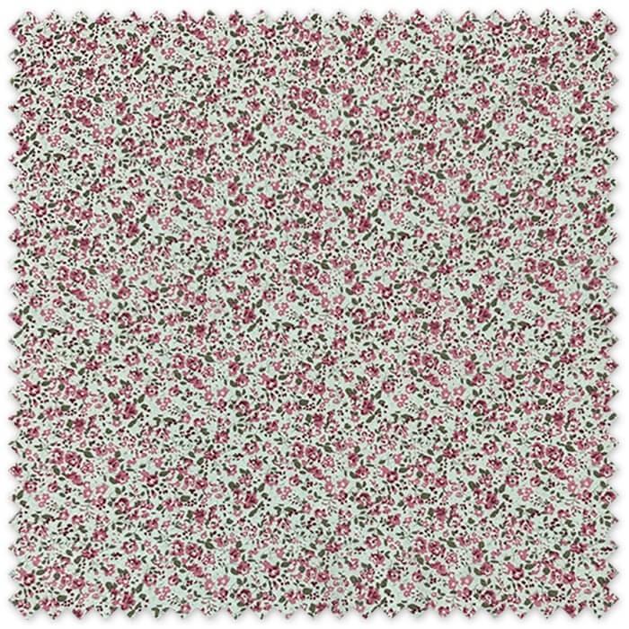 tejido algodón floral romántico vintage
