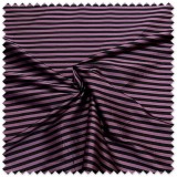 Tela Tafetán Rayas Pequeñas Morado y Negro | Tejido Elegante y con Cuerpo