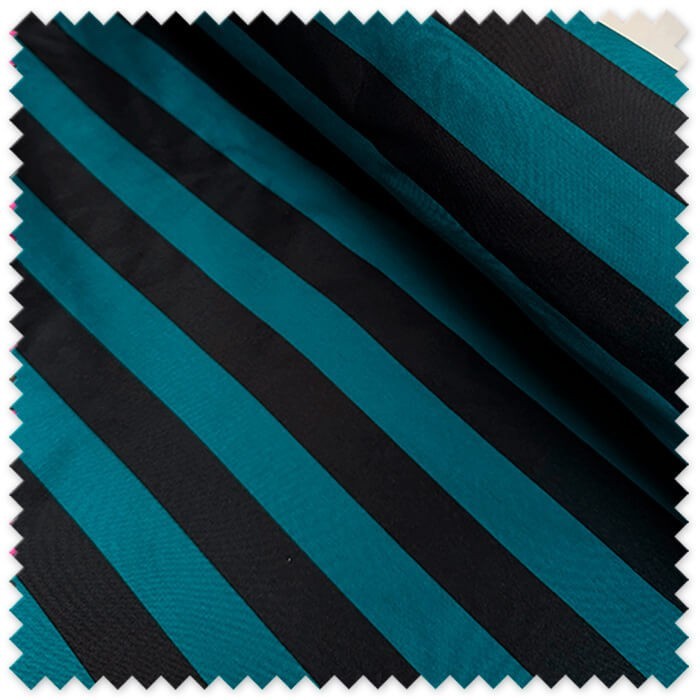 Tafetán verde oscuro y negro para vestidos