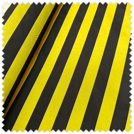 Tafetán elegante amarillo y negro