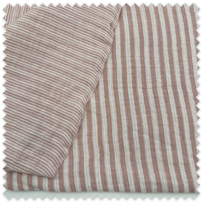 Tela doble cara rayas rosa para costura
Retal muselina suave rosa empolvado