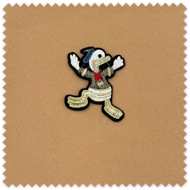 Parche Pato Donald lurex decorativo
Aplique Pato Donald brillante para ropa