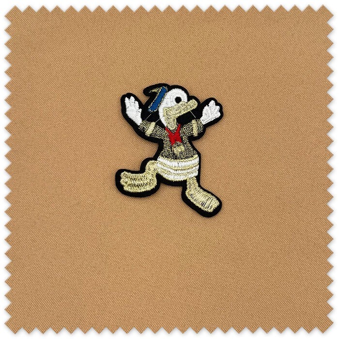 Parche Pato Donald lurex decorativo
Aplique Pato Donald brillante para ropa
