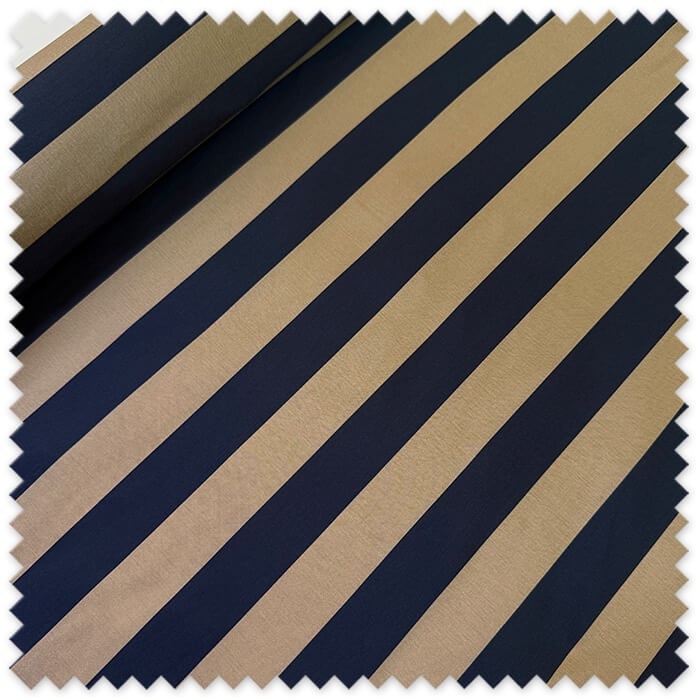 Tafetán elegante azul marino y beige
Tela de tafetán para vestidos y decoración
