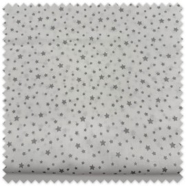 Tela algodón estrella plata estampada
Algodón 100% estrellas plateadas