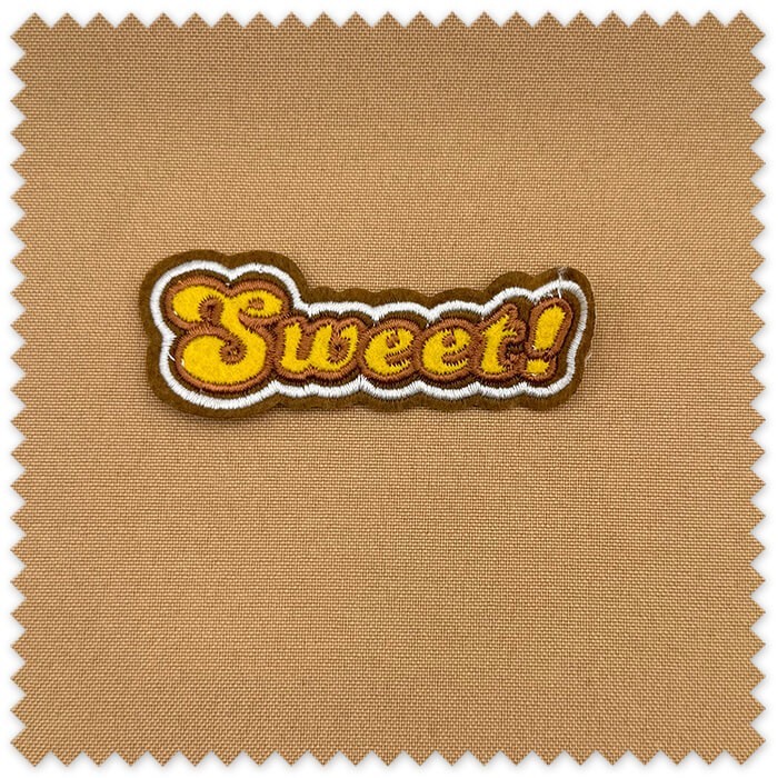 Aplique Sweet para chaquetas mochilas y bolsos