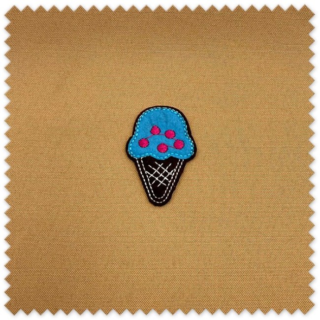Parche decorativo helado azul para ropa
Aplique textil helado para mochilas y bolsos