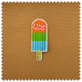 Parche decorativo helado multicolor para ropa