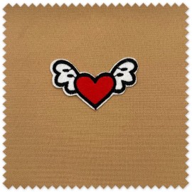 Parche corazón con alas para coser o pegar
Parche decorativo corazón alas para ropa