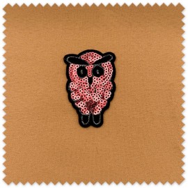 parche búho, parche brillo, parches para ropa, accesorios de costura