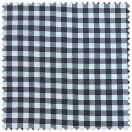 Loneta Resinada Cuadros Bicolor Celeste y Marino | Tela Impermeable para Manteles y Decoración