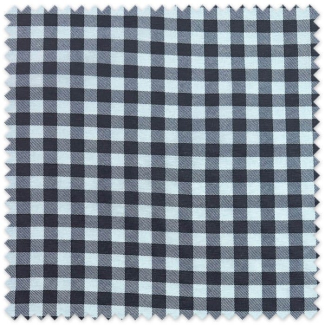 Loneta Resinada Cuadros Bicolor Celeste y Marino | Tela Impermeable para Manteles y Decoración