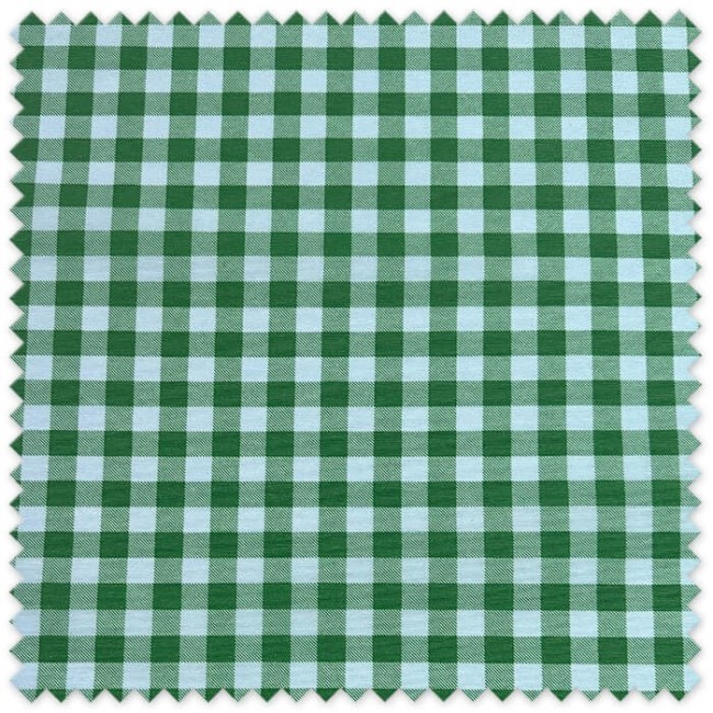 Loneta Resinada Cuadros Bicolor Celeste y Verde | Tela Impermeable para Manteles y Decoración