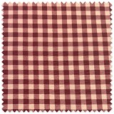 Loneta Resinada Cuadros Bicolor Vino y Rosa Empolvado | Tela Impermeable para Manteles y Decoración
