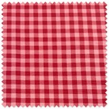 Loneta Resinada Cuadros Bicolor Rojo y Rosa | Tela Impermeable para Manteles y Decoración