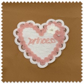 Parche Princess rosa para personalizar prendas
Parche corazón rosa para mochilas y bolsos