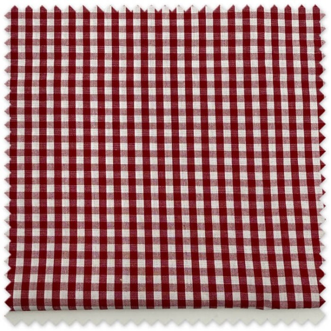 Algodón vichy fresa 0,5 cm ideal para moda infantil y decoración