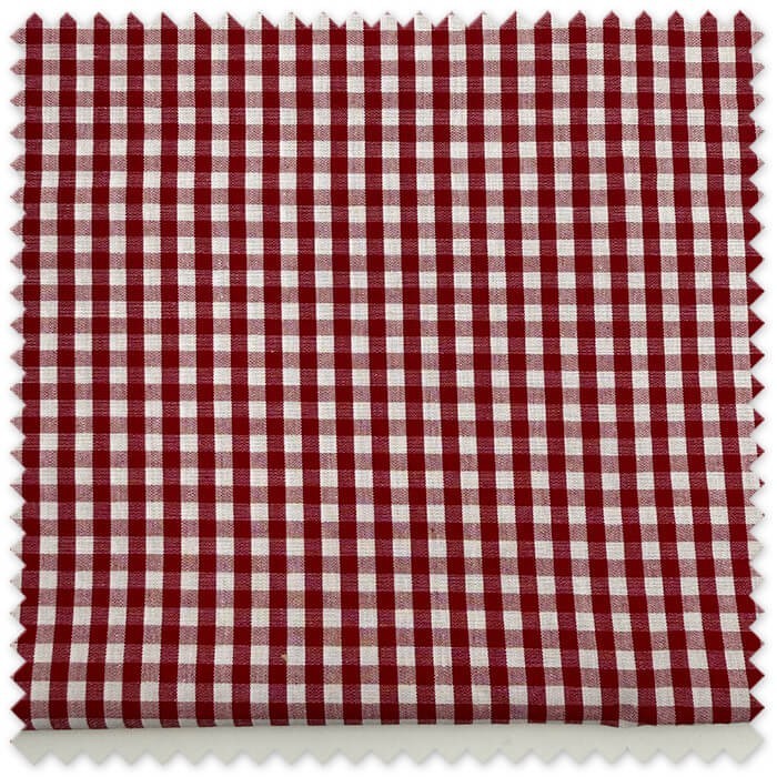 Algodón vichy fresa 0,5 cm ideal para moda infantil y decoración