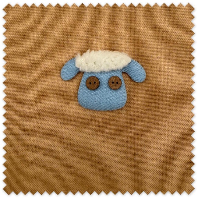 Parche infantil oveja azul para mochilas y accesorios