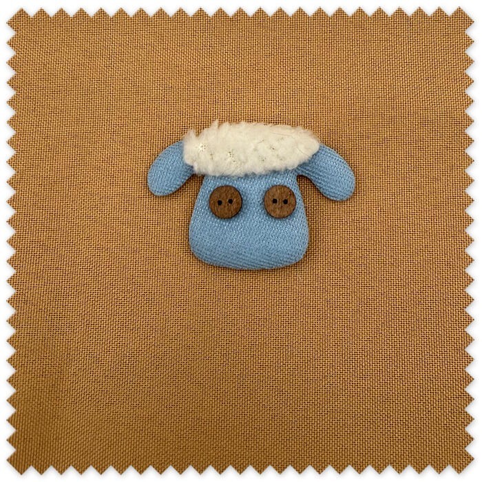 Parche infantil oveja azul para mochilas y accesorios