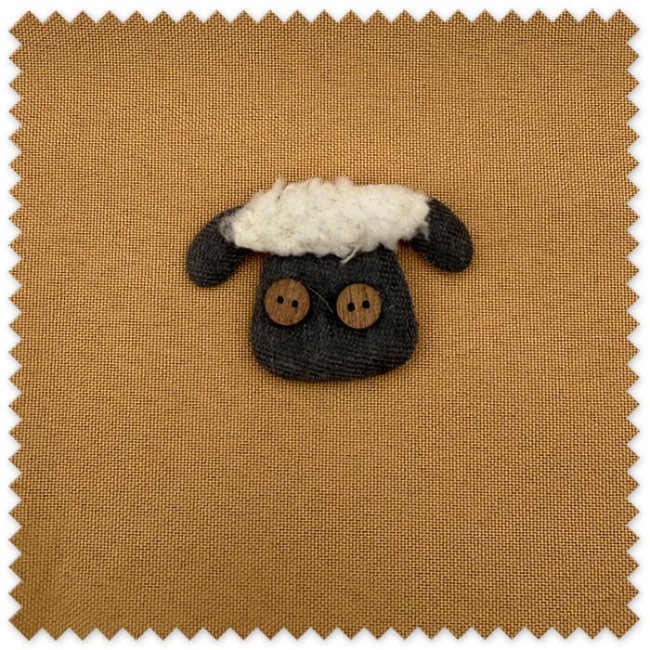 Aplique decorativo oveja gris oscuro para coser o pegar