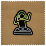 Parche DJ Brilla en la Oscuridad | Aplique para Coser o Pegar en Ropa