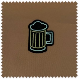 Parche Cerveza Brilla en la Oscuridad | Aplique Decorativo para Coser o Pegar