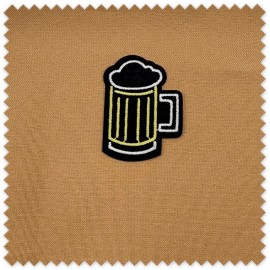 Parche cerveza que brilla en la oscuridad para ropa y complementos