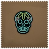Parche Calavera Catrina Brilla en la Oscuridad | Aplique para Coser o Pegar