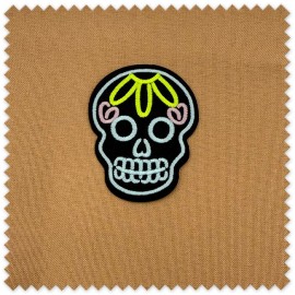 Parche luminoso Calavera Catrina para personalizar prendas