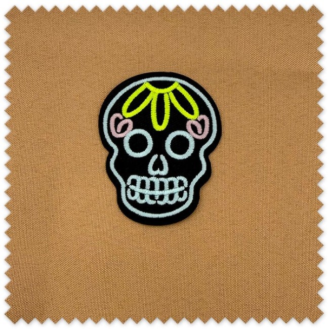 Parche luminoso Calavera Catrina para personalizar prendas
