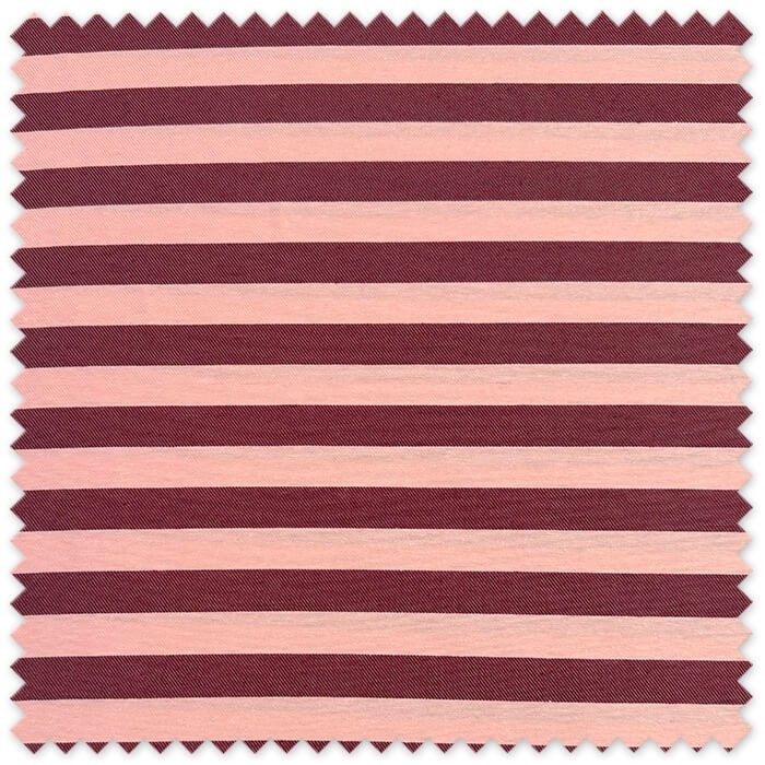 Tela jacquard rayas bicolor granate y rosa ancho 280 cm
Tejido jacquard granate y rosa para decoración